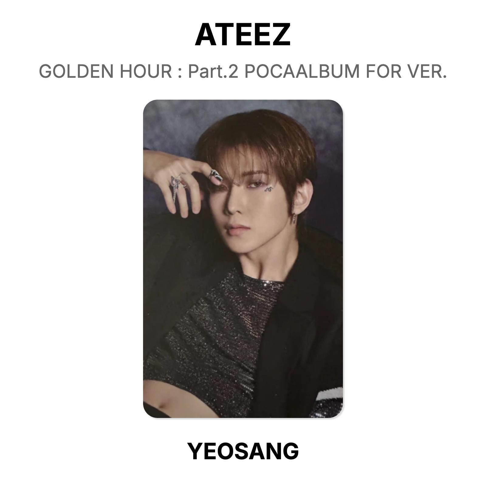 ATEEZ GOLDEN HOUR : Part.2 POCAALBUM FOR VER. Official Photocard YEOSANG