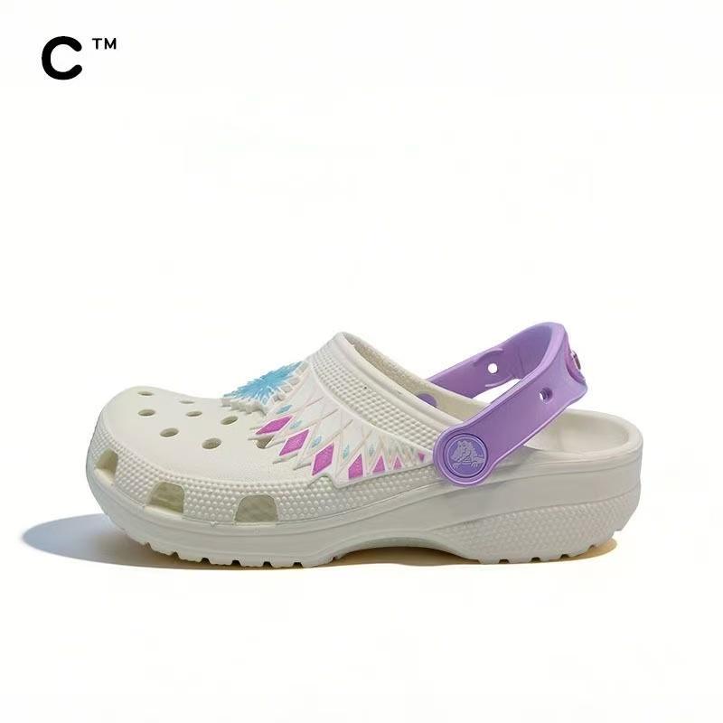 Crocs Classic The Frozen Kids Shoes Unisex Sandals & Flip-Flops 24-25(C8) белый