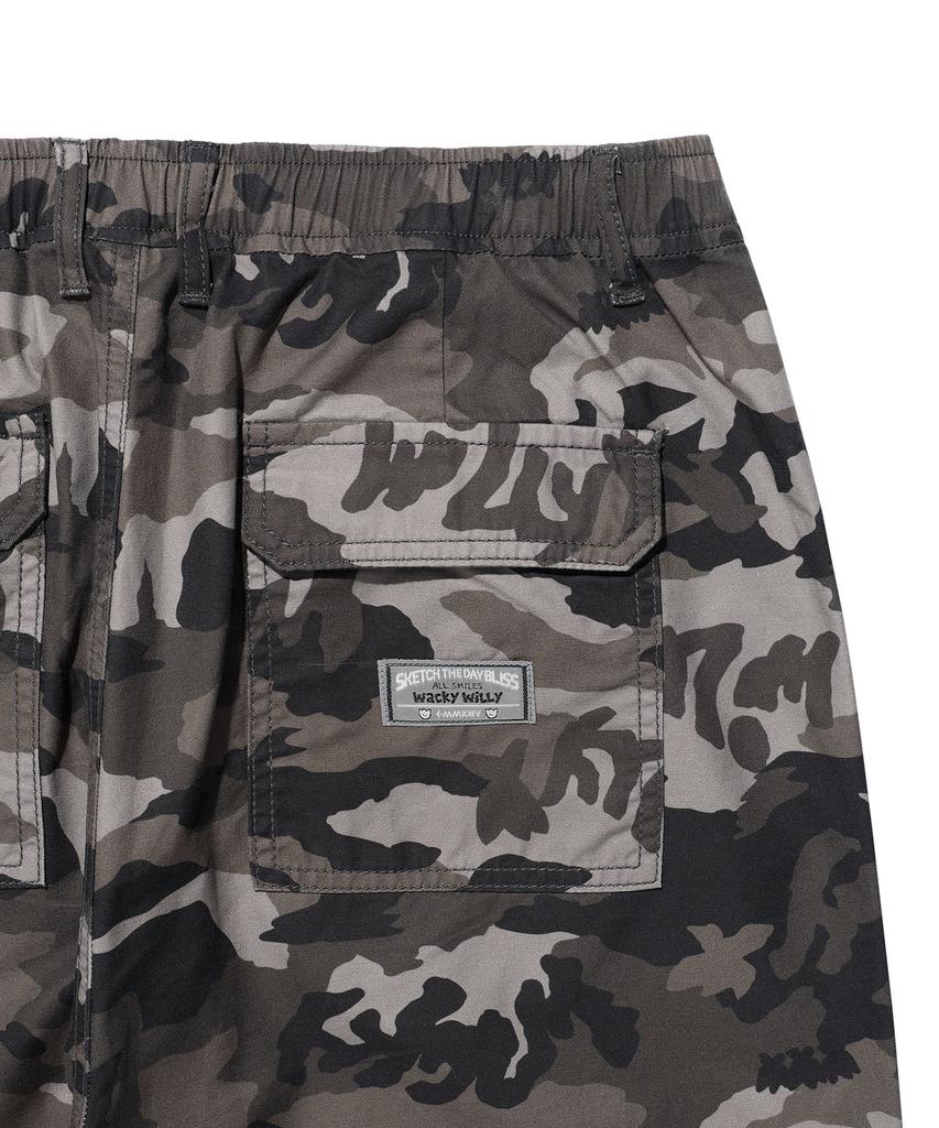 WACKY WILLY Straight Cotton Fatigue Banding Pants Pattern