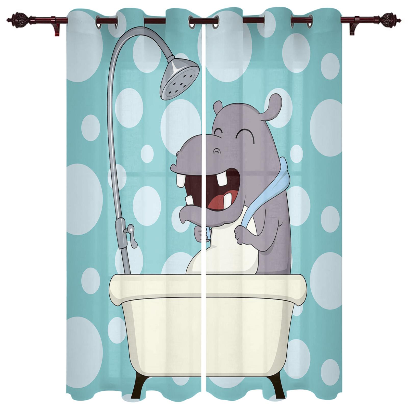 Бегемот детские милые красивые звезды оконные шторы для гостиной декоративные элементы — фото 7