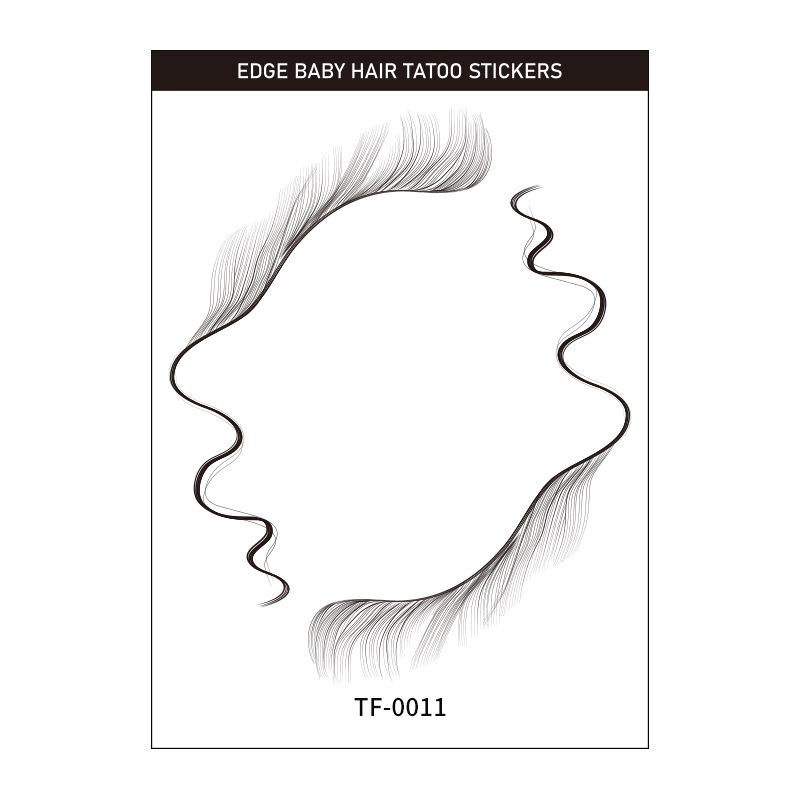 Bangs Sticker Eyebrow Sticker Hair Sticker Hairline Wig Tattoo Sticker Hair Edge Tattoo