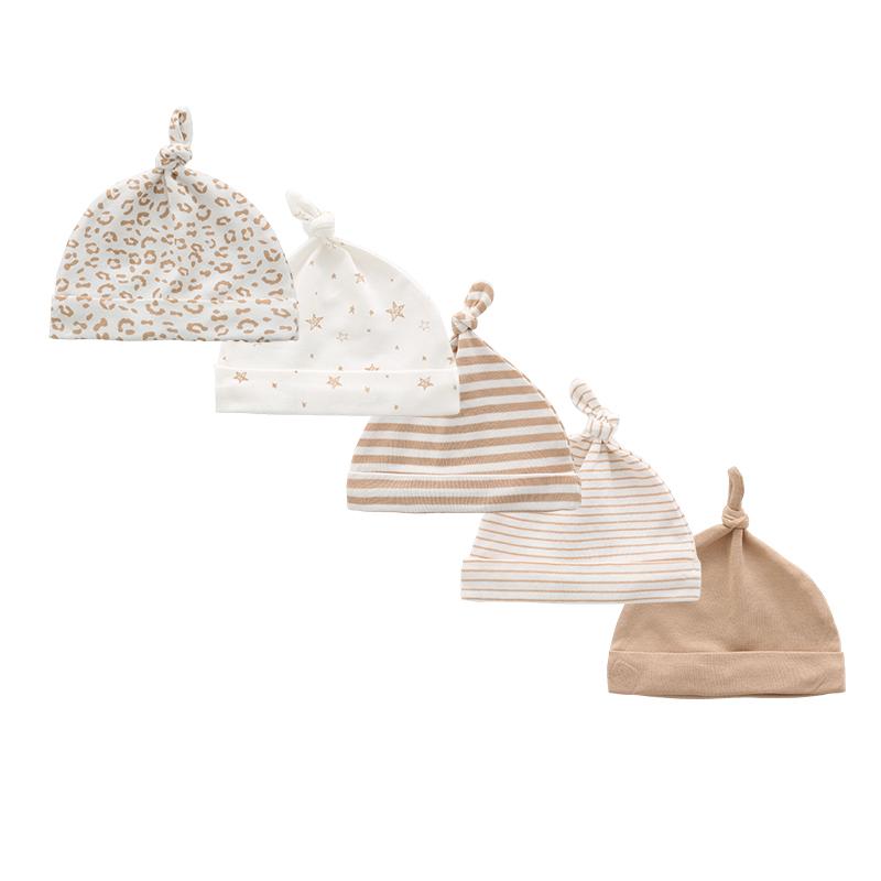 5 bucăți pălării unisex pentru nou-născuți din bumbac, moale, elastice, șepci pentru nou-născuți, accesorii pentru bonete pentru sugari