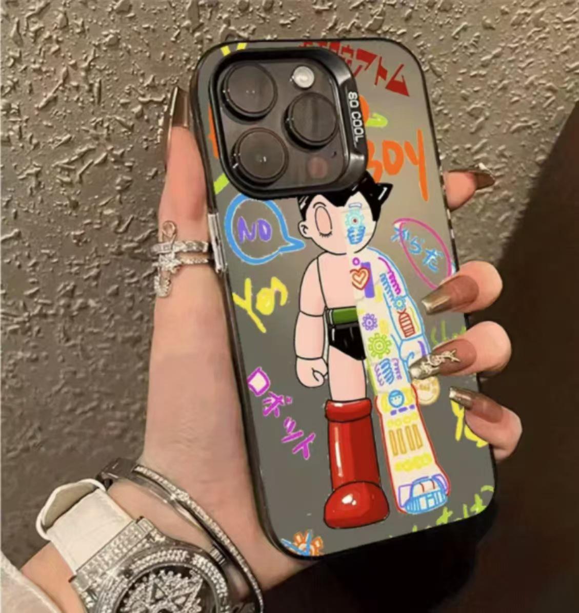 Astro Boy Silver Phone Case for Apple 16/15/14/13/12/11, Pro/Pro Max iPhone 14 Plus