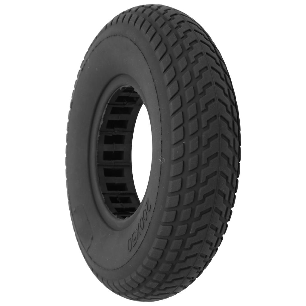 200x50mm ExplosionProof Solid Tyre Rubber Tire Hollow Out Damping for Electric Scooter
