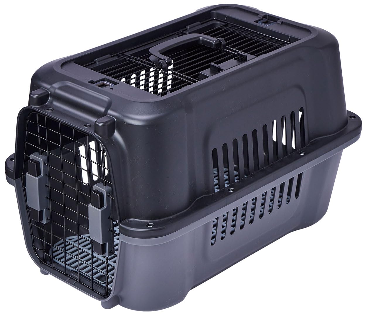 

Petio Tough House Dog and Cat Size M Two-Door Carrier, Black, чёрный