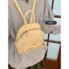 Girly Rhombus Backpack Women's New Fashion Bow Backpack College Style Travel Bag