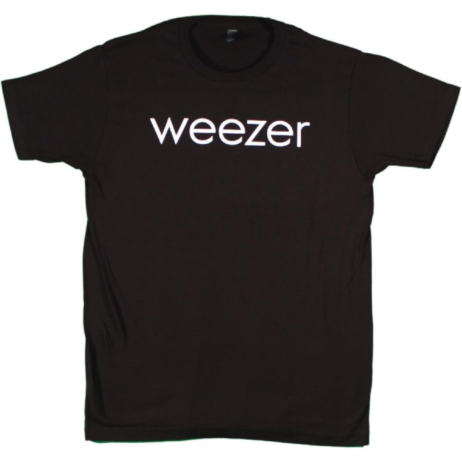 Weezer - Классический логотип - черная футболка приталенного кроя S