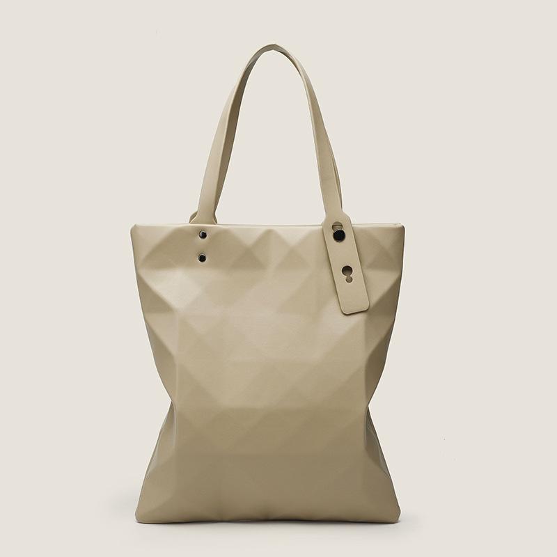 Сумки на плечоновинкащая большая вместимость Летняя Лазерная Геометрическая Сумка-тоут Модная Складная Ромбовая Ромбовая Сумка-ведро Сумка