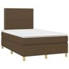 3142244 vidaXL Divan Bed with Mattress Dark Brown 120x200 Cm