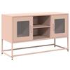 VidaXL TV Stand Pink 100.5x39x60.5 Cm Steel, TV Stand, TV Sideboard, Multimedia Cabinet, TV Bench, Hi-fi Cabinet, Center 853381
