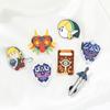 Legend Of Zelda Breath Of The Wild Metal Badge Pin Link's Kingdom Tear Shield