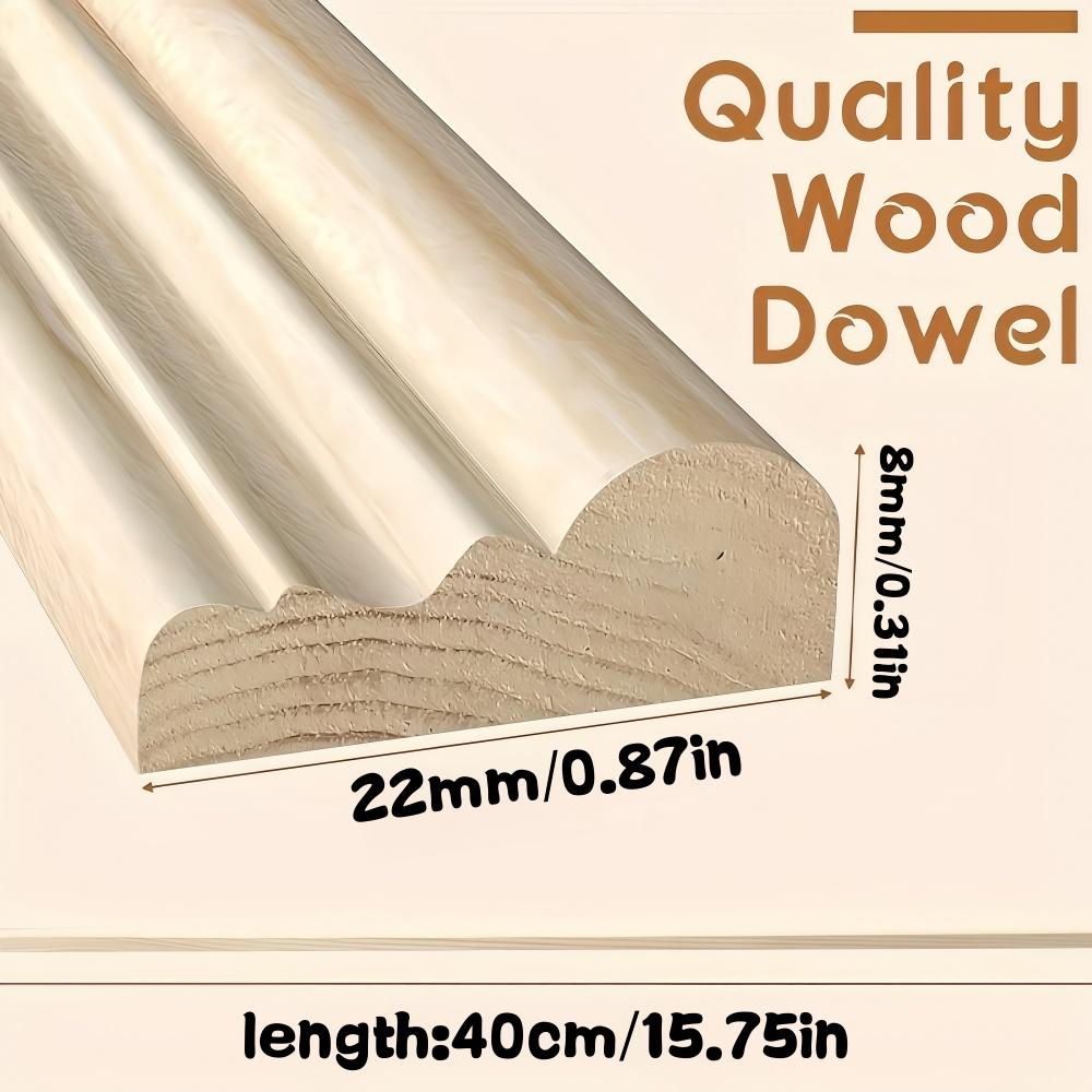 1/2/4/8PCS Decorative Wood Moldings Wooden Furniture Applications Decals for Walls Wood Corner Cabinet Applique Home Decor