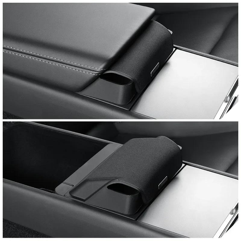 Central Armrest Storage Box for Tesla Model 3 Y Highland Juniper 2025 Car Glasses Phone Storage Case Multi Functional Accessorie