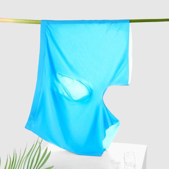 Men Boxers Shorts Ice Silk Men Panties Seamless U Convex High Elasticity Underwear Man Underpants Panties Male Ultra-thin Breathable Briefs