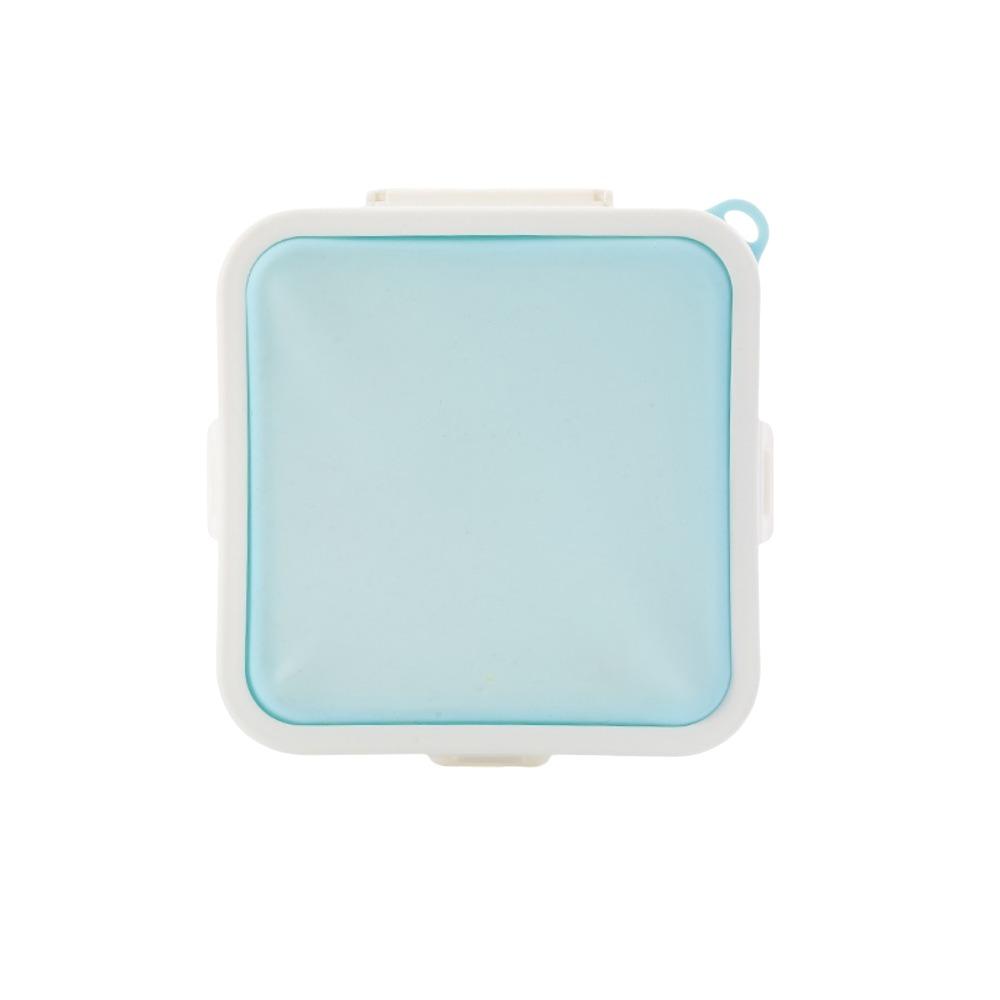

Portable Lunch Sandwich Box Reusable Sandwich Holder BPA Free Lunch Food Container Dinnerware синий