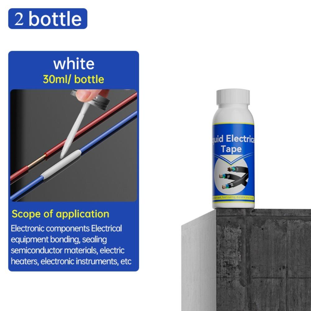 1/2pcs 30/125 ml Liquid Electrical Tape Insulating Tape Rubber Electrical Wire Cable Coat Fix Line Glue Liquid Insulation Paste