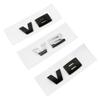 NEW ABS V6 V8 V12 logo Side rear trunk  emblem black silver logo sticker Decal Replacement for BMW
