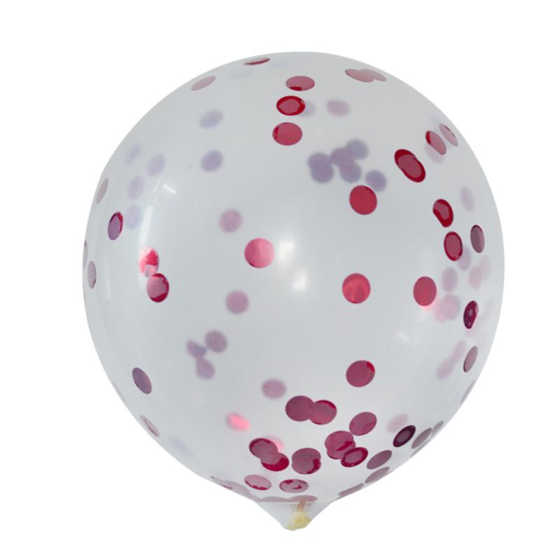 Latex  Transparent  Balloon 12-inch Sequined Confetti Holiday Wedding Decoration Confession Balloon