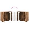 Wooden Cabinet Reclaimed Wood Look 88.5 X 30.5 X 73 Cm Particleboard