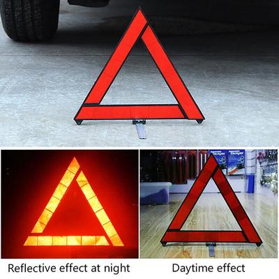 Reflective Red Warning Sign Foldable Hazard Alert Practical Warning Triangles  Car Motors