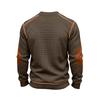 Men's Solid Color Round Neck Long Sleeve Tops Men's Sports Large Size Casual Round Neck Tops