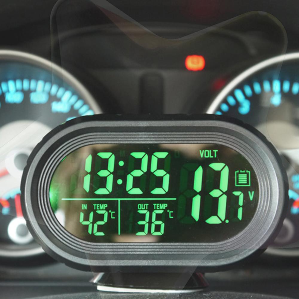 

Car Thermometer Car Dashboard Clock 12/24H Electronic Clock Alarm Monitor Multifunctional Temperature Monitor Car Accessories China Mainland