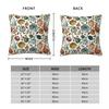 Autumn Squashes Watercolor Pumpkin Pillowcase Soft Polyester Cushion Cover Decor Throw Pillow Case Cover Bed Square 40*40cm