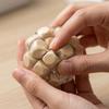 Handmade Wooden Noisy Ball Squishy Toy Creative Stress Relief Fidget Squeeze Ball Decompression Toy For Anxiety Relaxation