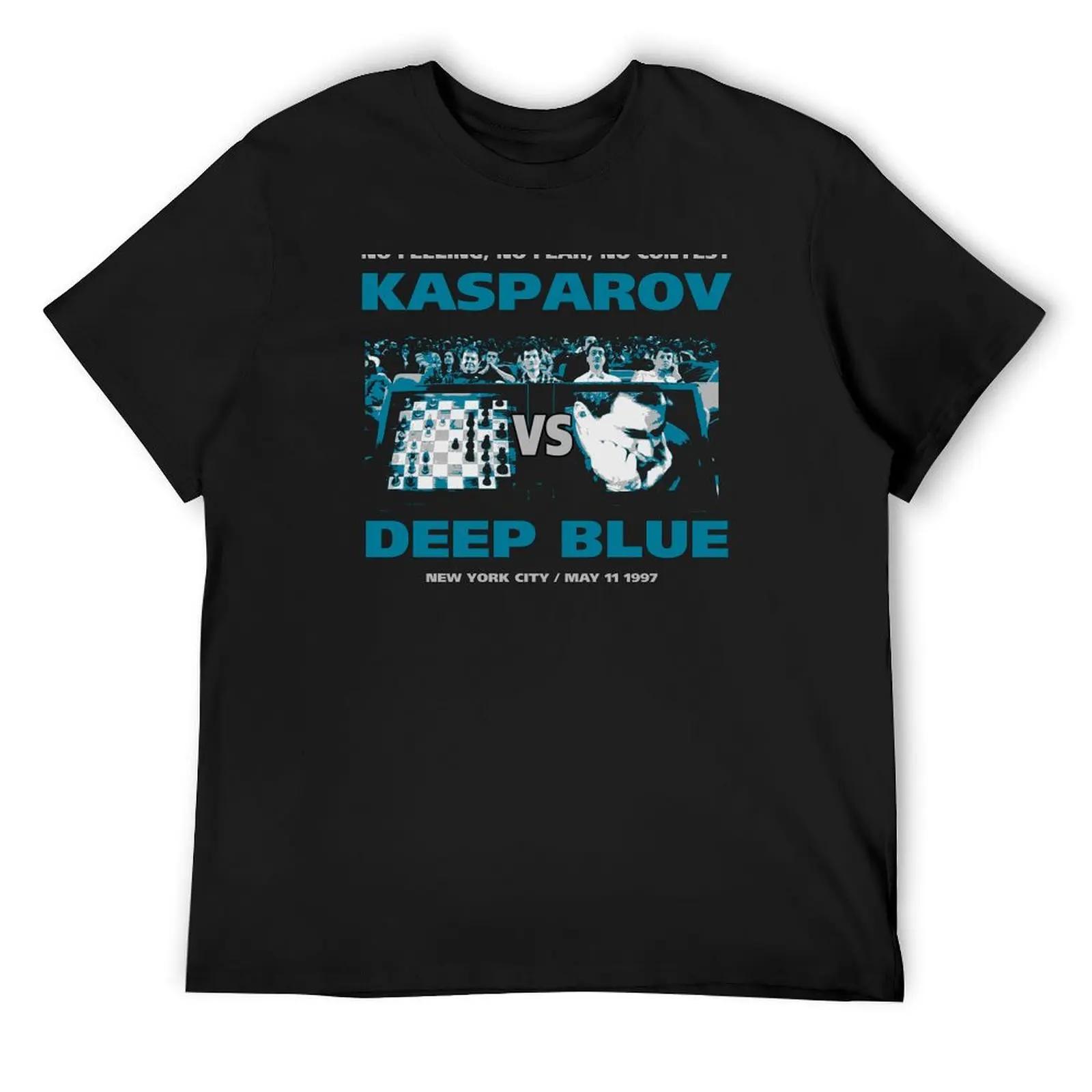 

KASPAROV VS DEEP BLUE T-Shirt cute clothes vintage graphic tee shirt funny costumes mens designer clothes 4XL