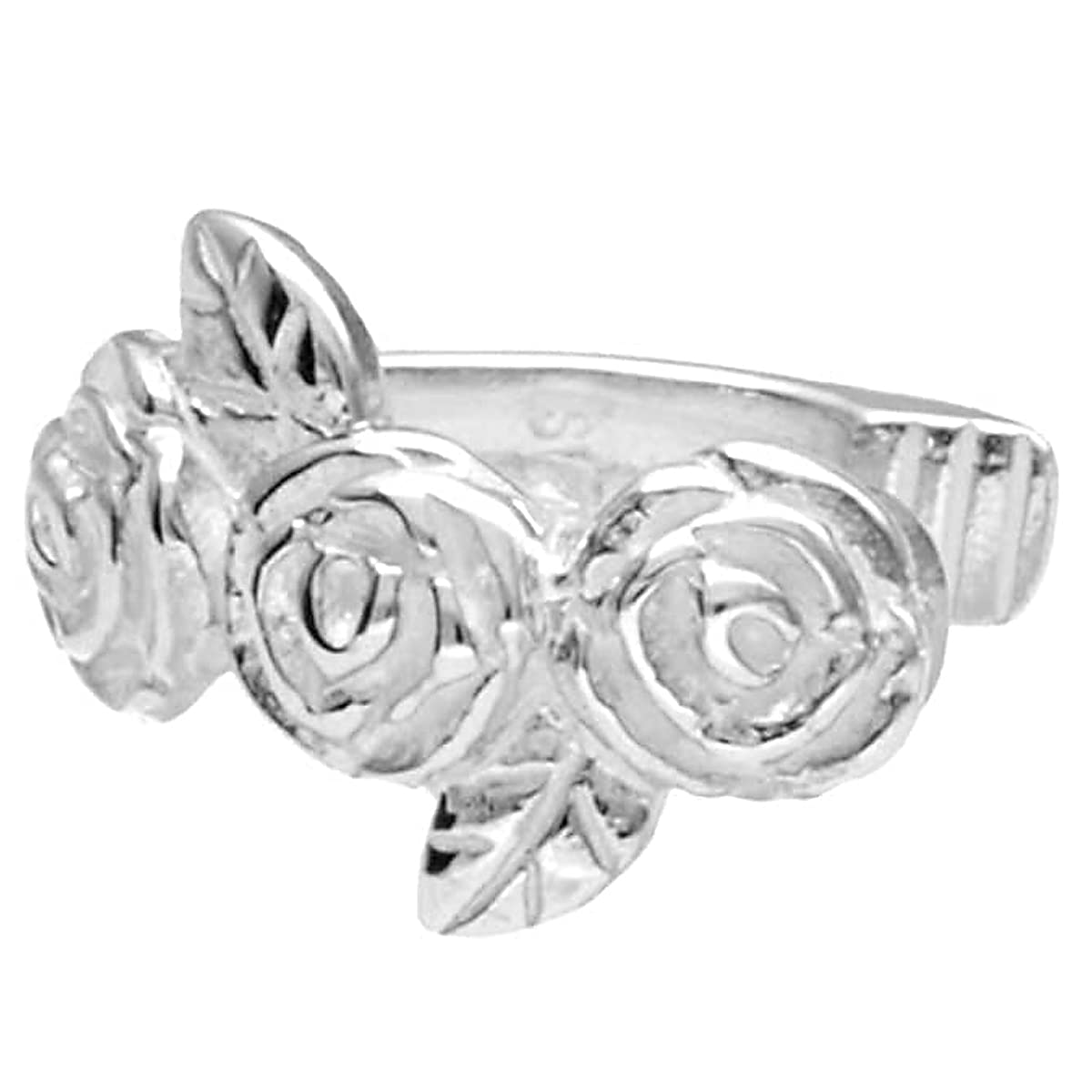 

Shinjuku Gin no Kura Rose Silver 925 Ear Cuff (Single Ear) for Women, Rose, Non-Pierced Earrings, Ear Clip