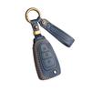 Handgenähte Schlüsselhülle aus Rindsleder für Ford Focus Klappautoschlüssel