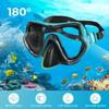 G2RISE SN02 Snorkel Set for Adults – Scuba Mask with Dry Snorkel, Diving Goggles, Anti-Fog, Spare Mouthpiece, and Comfortable Breathing Technology