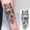 1 Blatt Schick 3D Spinne Löwe Fuchs Blumen Temporäre Tattoos Für Frauen Erwachsene Wasserdicht Langlebig Realistisch Fake Tattoo Aufkleber