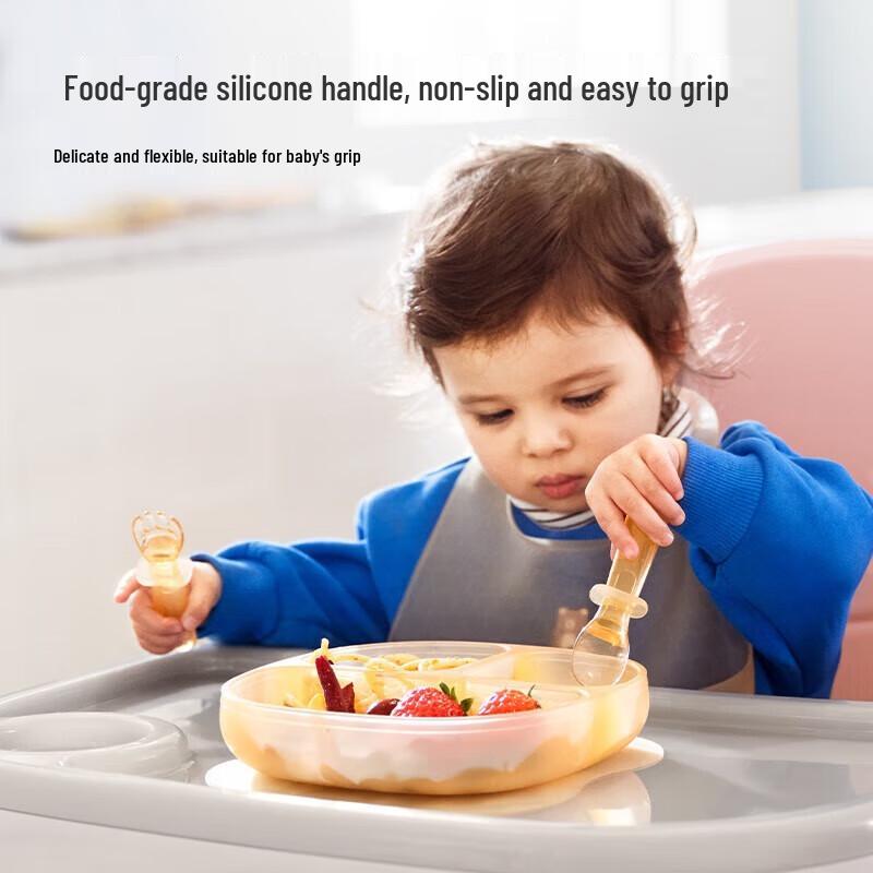 Baby Silicone Training Spoon & Fork Set