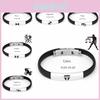 Stainless Constellation 12 Steel Silicone Bracelets For Men Women Bangle