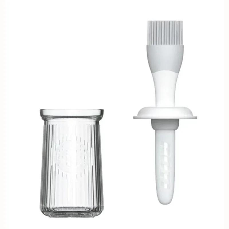 200ml Oil Brush Bottle Set, Heat - Resistant Kitchen Tool for Picnic, 1 Set