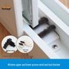 Steel-Plastic Window Seal: Windproof, Soundproof, Anti-Collision Strip for Sliding Doors & Floor-to-Ceiling Windows.