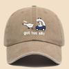 Fun Cartoon Pattern Printed Baseball Cap Trucker Hat Black Papa Dad Hat