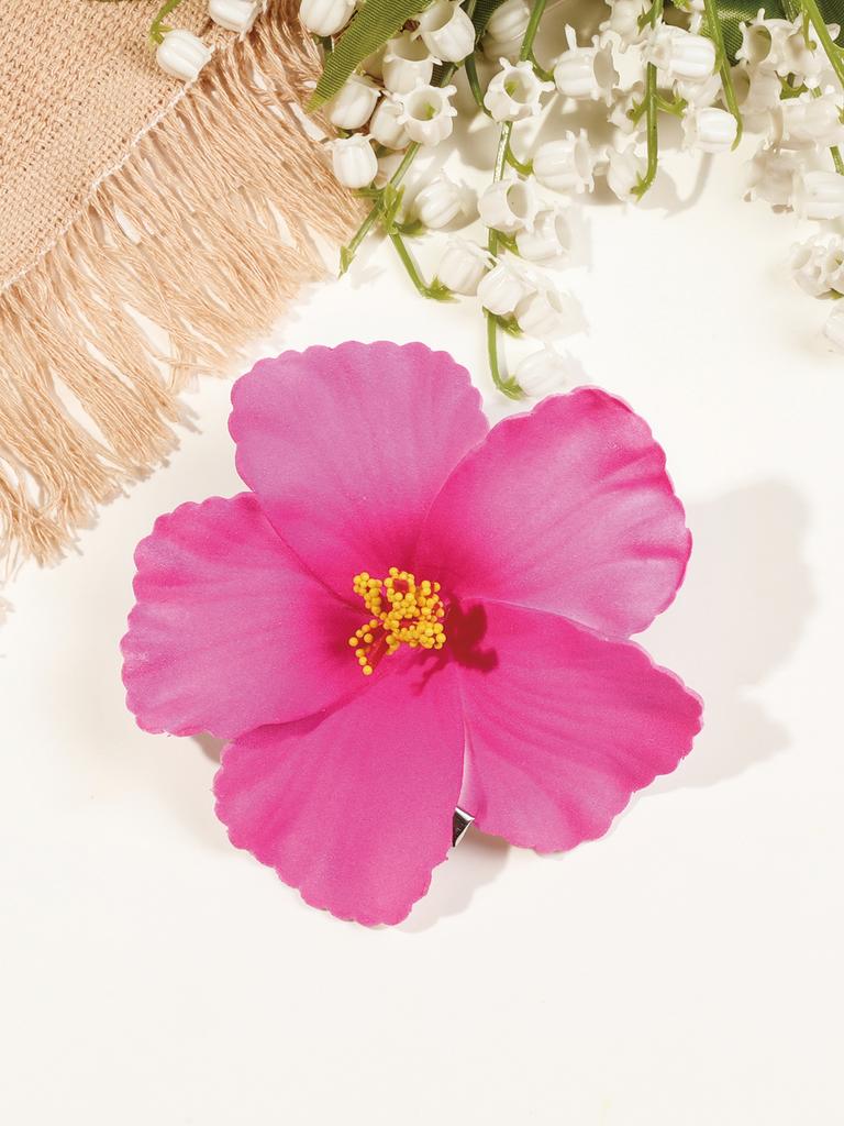 2 Pezzi Pinze per Capelli a Fiore, Tenuta Forte Antiscivolo, Hawaiane, Fermagli Carini, Banana Clip, Accessori per Donne Ragazze Regali per le Feste