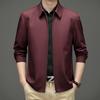 Men's Lapel Jacket Jacket Middle-aged and Elderly Casual Trendy with Dad's Spring and Autumn Fit Top