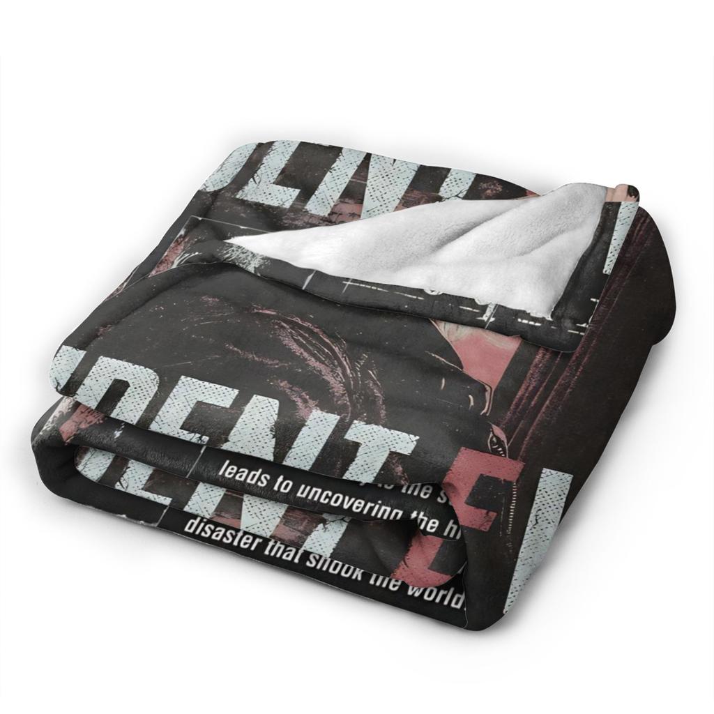 Soft Blankets Travel Office Leon Kennedy Resident Evil Throw Blanket Flannel Bedspread For Living Room Fashion Sofa Bed Cover