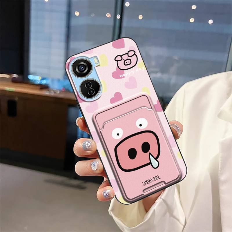 Husă TPU Full Wrap Pentru Telefon ZTE Axon40 Lite/V50 Design 5G/Nubia Neo 5G Drăguță Graffiti Mânecă pentru Card Impermeabilă Slot pentru Card