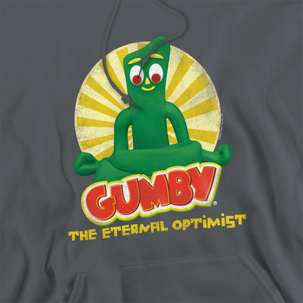 Gumby Unisex Adult The Eternal Optimist Heather Hoodie