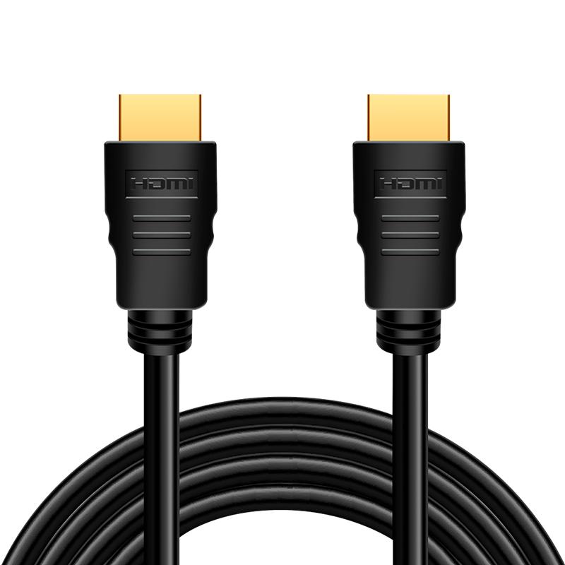 LogiLink HDMI 2.0 Cable 4K/60Hz 1m, HDR, ARC, Ethernet, Black, Gold-Plated Connectors