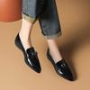 Temperament genuine leather comfortable slimming loafers
