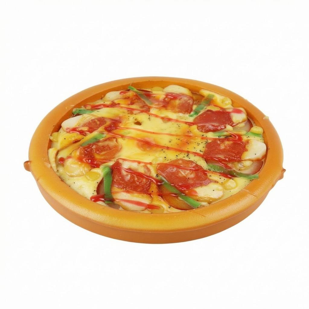 Realistic Fake Pizza Lifelike Toy Faux Play Food Round for Photography