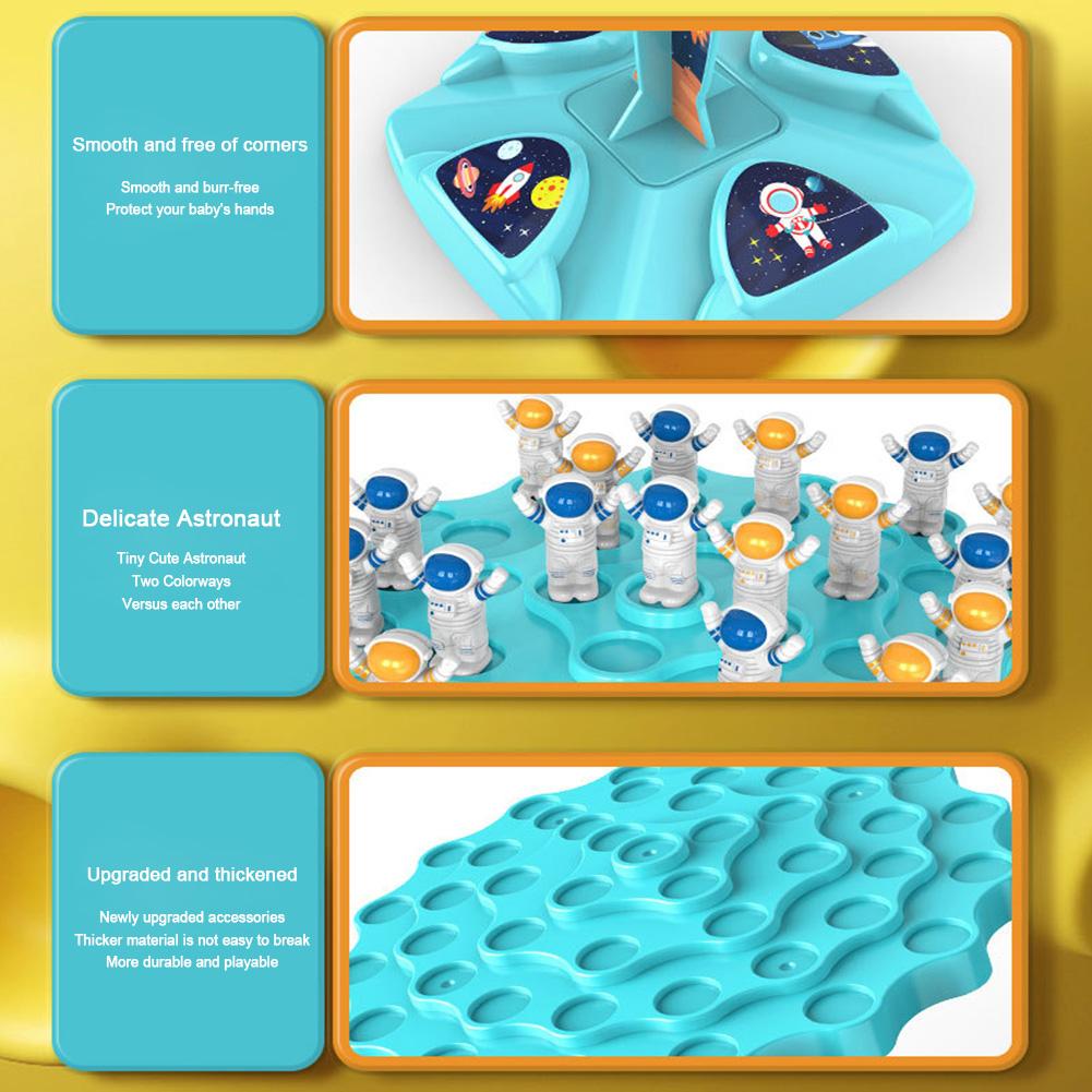 Jeu De Société Arbre En Équilibre, Astronaute Jeu Arbre Équilibre, Jeu Société Éducatif Équilibrage Astronaute Pour Enfant, Jeu D'équilibrage De Jouets D'astronaute Interactif Pour Maison Fêtes Voyage