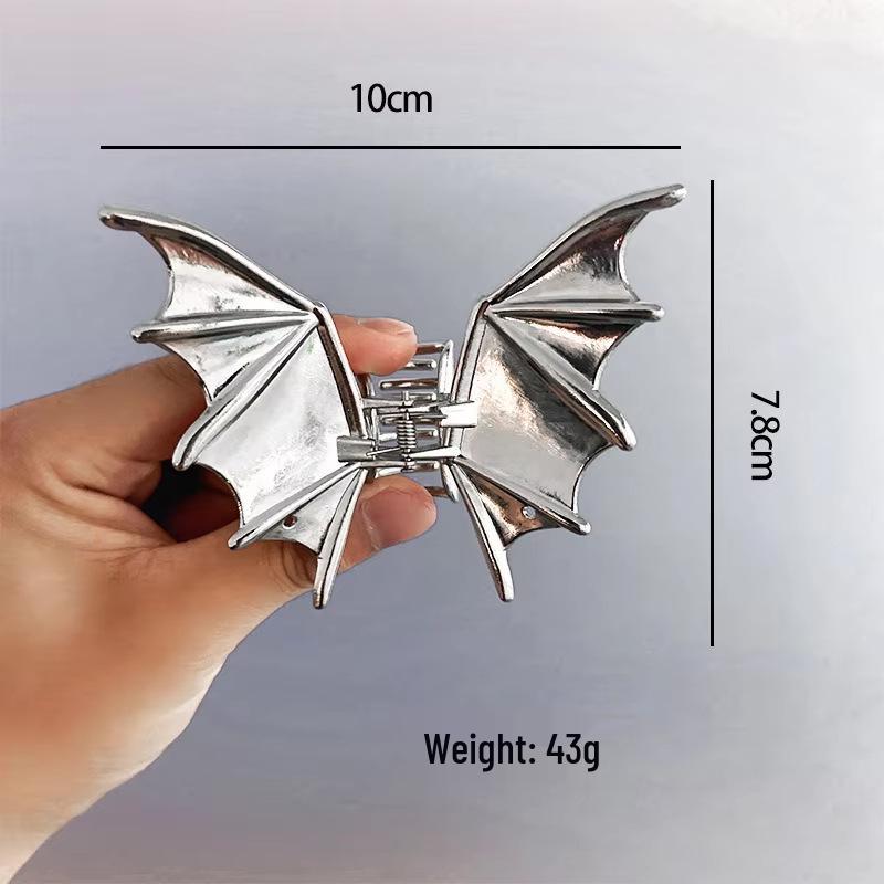 Luxury Metal Claw Hair Clip: Retro Shark Style for Halloween & Party Hairstyles