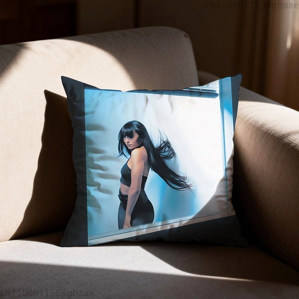 AAitana Cuarto azul Pillow Case Square DoubleSided Printing Short Plush Sofa Cushion Cover Bedroom Bedside Pillow