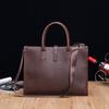 unisex genuine leather business Handbag fashi men cowhide Briefcase travel single-shoulder crossbody bag retro style handbag
